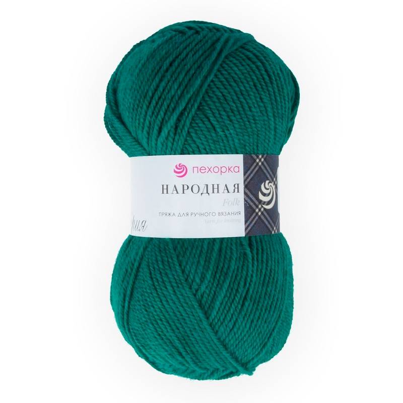 Народная. Цвет 573-Т.изумруд. 5х100 г