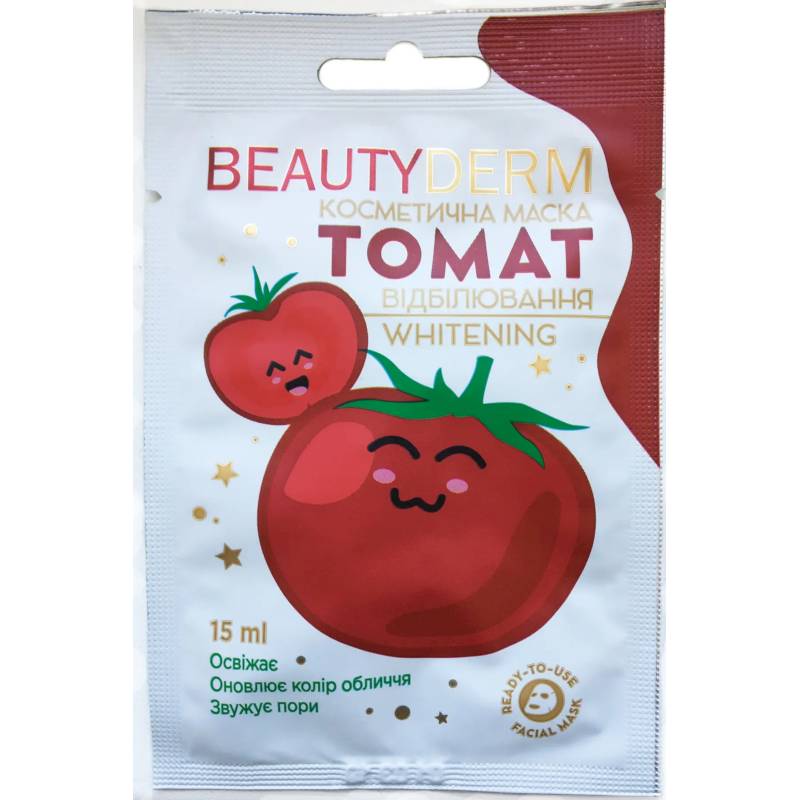 Beauty Derm  Косметическая маска 'Томат отбеливание', 15 мл