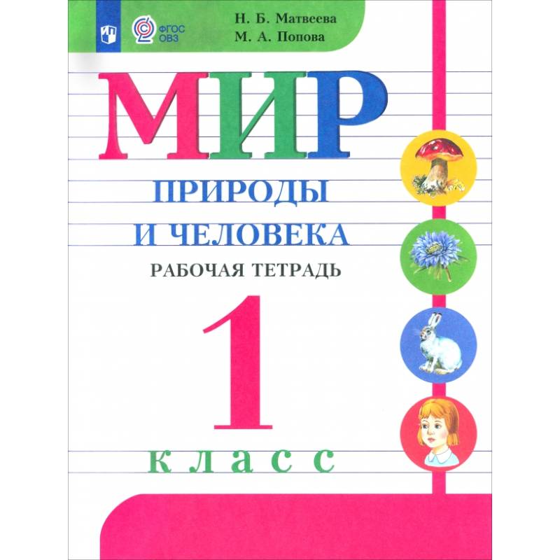 Мир природы и человека. 1 класс. Рабочая тетрадь. Адаптированные программы. ФГОС ОВЗ
