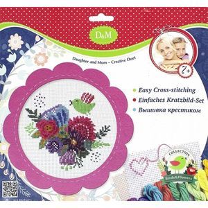 Набор для вышивания крестиком 'Цветы и птицы' (57899)