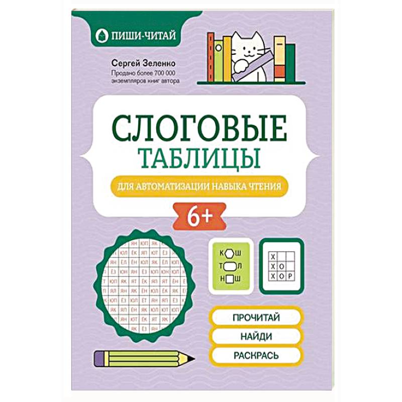 Слоговые таблицы для автоматизации навыка чтения