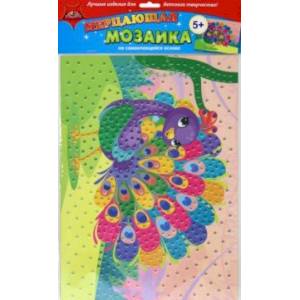 Мозаика мерцающая самоклеящаяся из мягкого пластика Павлин