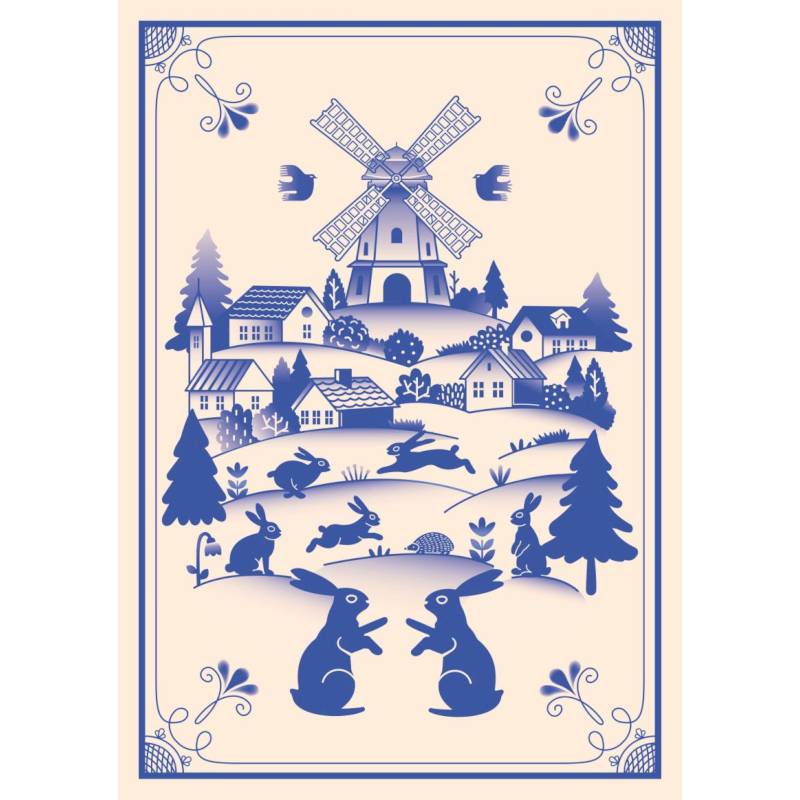 Блокнот Жили-были. Гжель «Зайчики». (формат А5)