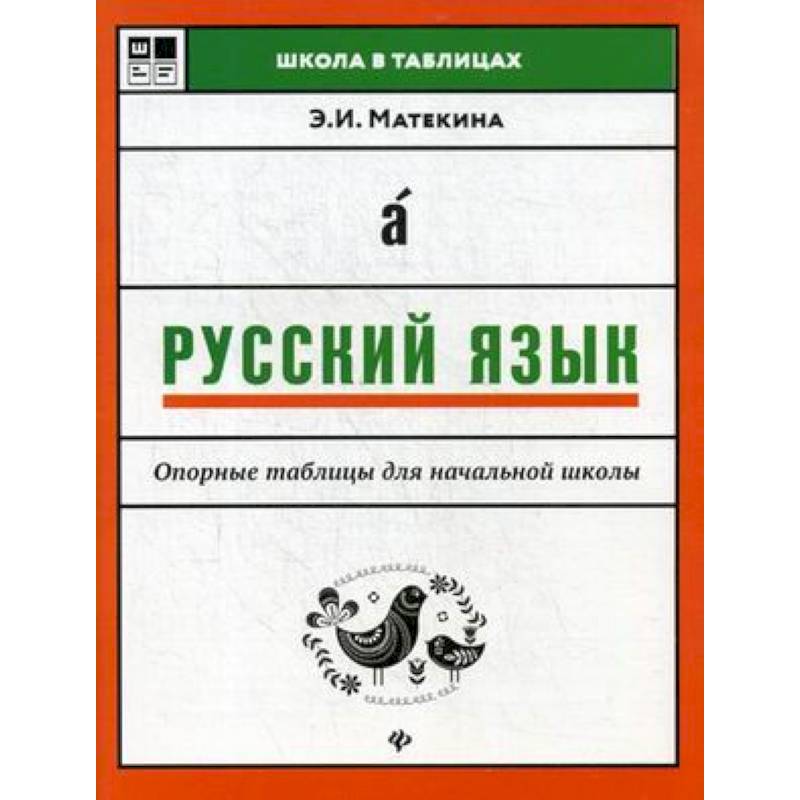 Русский язык. Опорные таблицы для начальной школы Русский язык. Опорные таблицы для начальной школы
