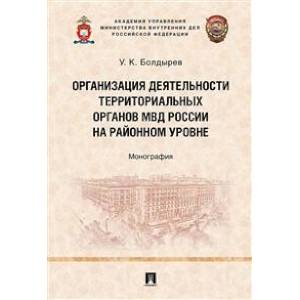 Организация деятельности в территориальных органах МВД России на районном уровне Организация деятельности в территориальных органах МВД России на районном уровне