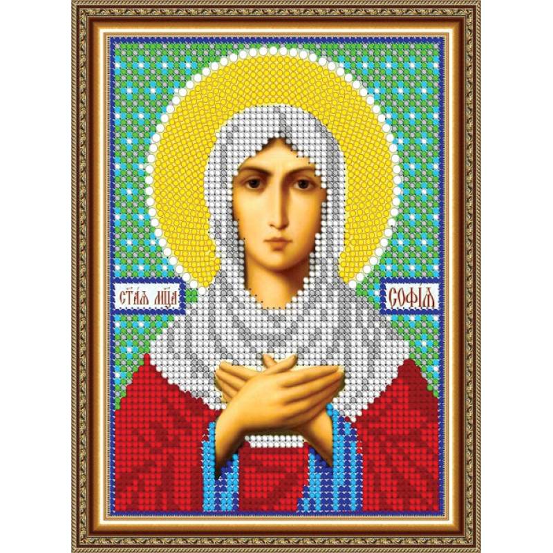 «Светлица» набор для вышивания бисером 8740М «Св. София» бисер Чехия 12x16см