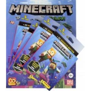 Набор альбом и 4 блистера с наклейками 'MINECRAFT' (4627181218305)