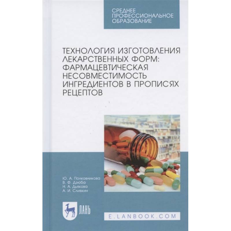 Технология изготовления лекарственных форм. Фармацевтическая несовместимость ингредиентов
