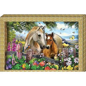 Набор для объемной картины 3d. 'Я люблю лошадок'