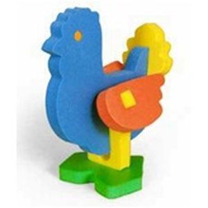 Курица. Объемный конструктор из мягкого полимера. Для детей от 3 лет