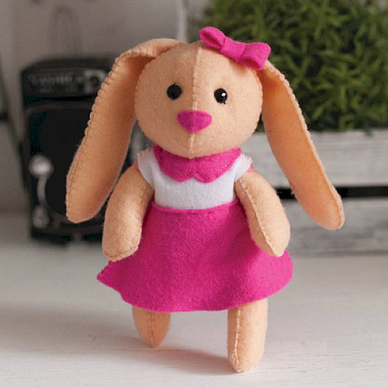 Игрушка из фетра, набор для творчества 'Зайка'