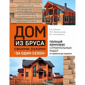 Дом из бруса своими руками за один сезон. Полный комплекс строительных работ от проекта до отделки