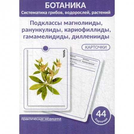 Ботаника, книга Ботаника. Систематика грибов, водорослей, растений. Подклассы магнолииды, ранункулиды, кариофиллиды, гамамелидиды, дилленииды купить по скидке
