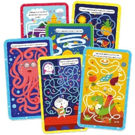 Кроссворды, головоломки, комиксы, книга Веселые лабиринты. Умные карточки купить по скидке