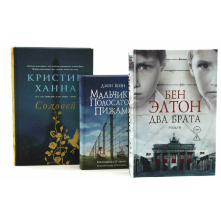 Зарубежная современная проза, книга Два брата. Мальчик в полосатой пижаме. Соловей (комплект из 3-х книг) купить по скидке